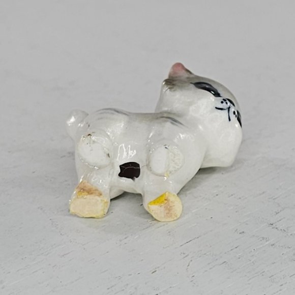 Vintage Josef Originals George Good Kitten Cat Miniature Figurine Gray Tabby - Picture 5 of 8